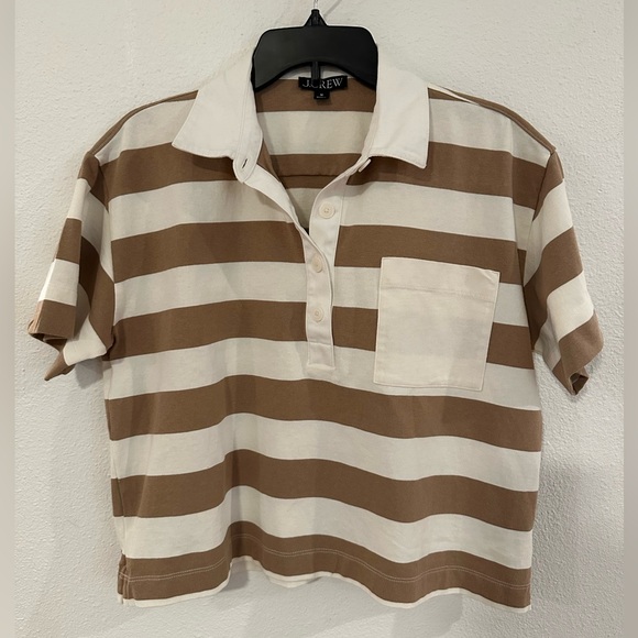 J. Crew boxy stripped polo - Picture 2 of 6